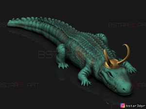alligator loki - loki tv series - marvel comics 3d print model 3D Print Model