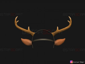 sweet tooth - gus kid cosplay 3d print model Modelo de impresión 3D