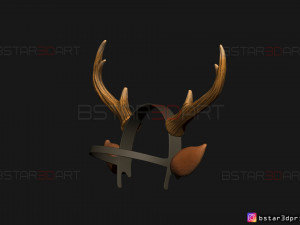 sweet tooth - gus kid cosplay 3d print model Modelo de impresión 3D