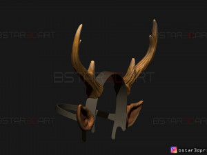 sweet tooth - gus kid cosplay 3d print model Modelo de impresión 3D