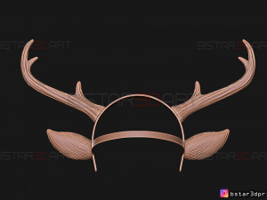 sweet tooth - gus kid cosplay 3d print model Modelo de impresión 3D