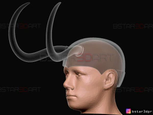 classic loki helmet - loki tv series - marvel comics 3d print model 3D Print Model