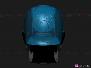 captain zombie helmet - marvel what if - high quality details 3d print model 3D Print Model