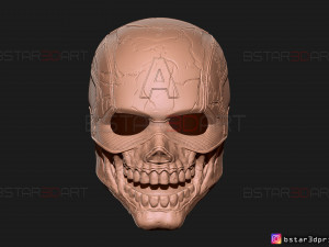 captain zombie helmet - marvel what if - high quality details 3d print model 3D Print Model