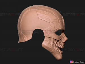 captain zombie helmet - marvel what if - high quality details 3d print model 3D Print Model