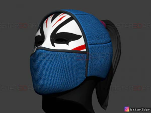 death dealer mask - shang chi cosplay - marvel comics 3d print model 3D Print Model