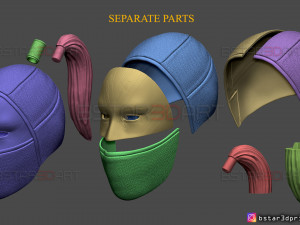 death dealer mask - shang chi cosplay - marvel comics 3d print model 3D 打印模型