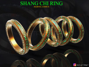 shang chi ring - shang chi bracelet - marvel comics 3d print model 3D 프린트 모델