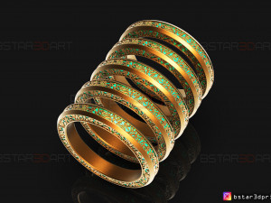 shang chi ring - shang chi bracelet - marvel comics 3d print model 3D Baskı Modeli