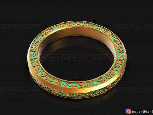 shang chi ring - shang chi bracelet - marvel comics 3d print model 3D Baskı Modeli