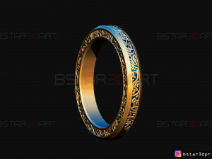 shang chi ring - shang chi bracelet - marvel comics 3d print model 3D Baskı Modeli