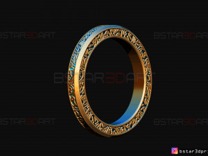 shang chi ring - shang chi bracelet - marvel comics 3d print model 3D Baskı Modeli