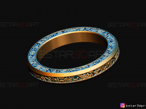 shang chi ring - shang chi bracelet - marvel comics 3d print model 3D Baskı Modeli