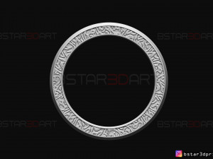 shang chi ring - shang chi bracelet - marvel comics 3d print model 3D Baskı Modeli