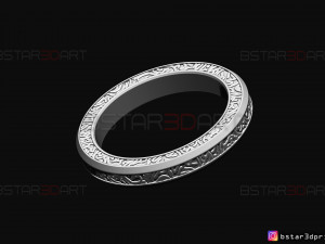shang chi ring - shang chi bracelet - marvel comics 3d print model 3D Baskı Modeli