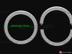 shang chi ring - shang chi bracelet - marvel comics 3d print model 3D Baskı Modeli