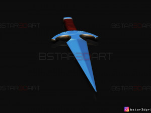 death dealer kunai - shang chi - marvel legend comics 3d print model Modèles 3D en vedette
