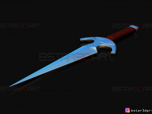 death dealer kunai - shang chi - marvel legend comics 3d print model Modèles 3D en vedette