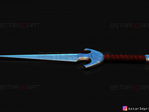 death dealer kunai - shang chi - marvel legend comics 3d print model Modèles 3D en vedette