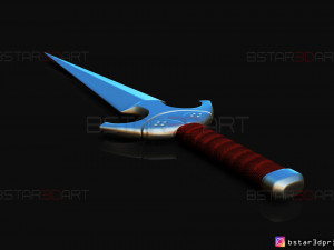 death dealer kunai - shang chi - marvel legend comics 3d print model Modèles 3D en vedette