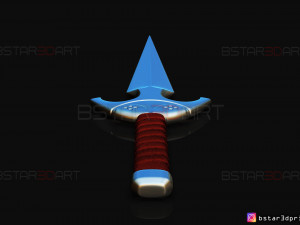 death dealer kunai - shang chi - marvel legend comics 3d print model Modèles 3D en vedette