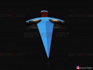 death dealer kunai - shang chi - marvel legend comics 3d print model Modèles 3D en vedette