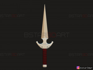 death dealer kunai - shang chi - marvel legend comics 3d print model Modèles 3D en vedette