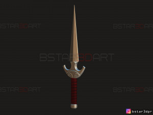 death dealer kunai - shang chi - marvel legend comics 3d print model Modèles 3D en vedette