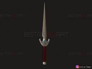 death dealer kunai - shang chi - marvel legend comics 3d print model Modèles 3D en vedette