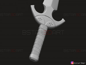 death dealer kunai - shang chi - marvel legend comics 3d print model Modèles 3D en vedette