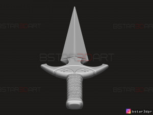 death dealer kunai - shang chi - marvel legend comics 3d print model Modèles 3D en vedette