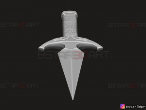 death dealer kunai - shang chi - marvel legend comics 3d print model Modèles 3D en vedette