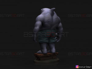 king shark - the suicide squad - dc comics - high quality details - 3d print model Modello di stampa 3D