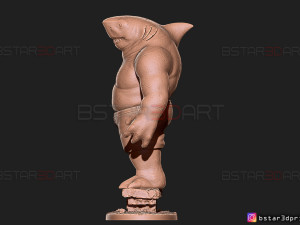 king shark - the suicide squad - dc comics - high quality details - 3d print model Modello di stampa 3D