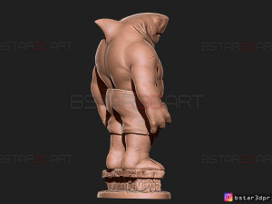 king shark - the suicide squad - dc comics - high quality details - 3d print model Modello di stampa 3D
