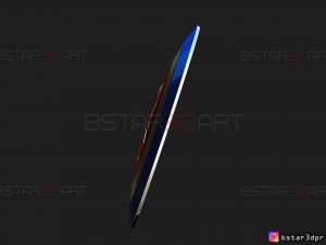 captain britain shield - marvel comics - high quality 3d print model 3Dプリントモデル