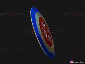 captain britain shield - marvel comics - high quality 3d print model 3Dプリントモデル