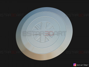 captain britain shield - marvel comics - high quality 3d print model 3Dプリントモデル