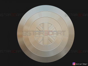 captain britain shield - marvel comics - high quality 3d print model 3Dプリントモデル