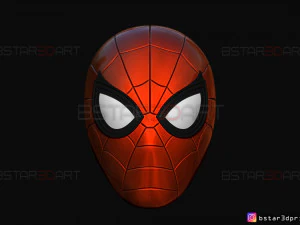 spider man mask - marvel comics 3D Print Model