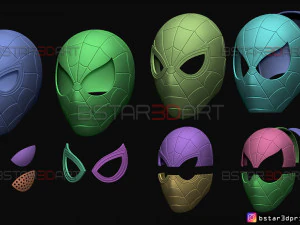 spider man mask - marvel comics 3D Print Model