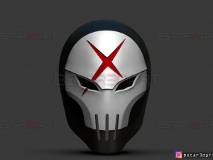 kırmızı x kask - dc &ccedil;izgi roman 3d baskı modeli 3D Baskı Modeli