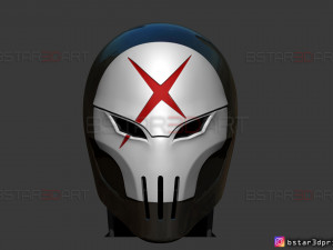 red x helmet - dc comics 3d print model 3D Print Model