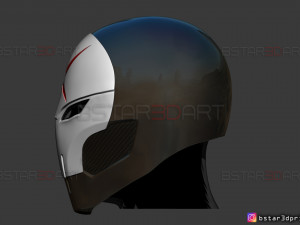 red x helmet - dc comics 3d print model 3D Print Model