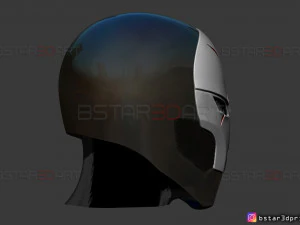 kırmızı x kask - dc &ccedil;izgi roman 3d baskı modeli 3D Baskı Modeli
