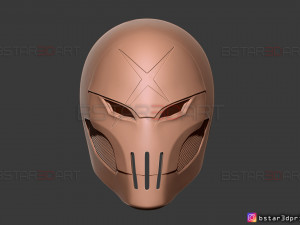 red x helmet - dc comics 3d print model 3D Print Model