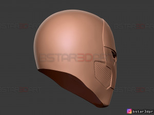 red x helmet - dc comics 3d print model 3D Print Model