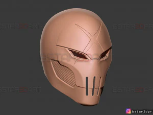 kırmızı x kask - dc &ccedil;izgi roman 3d baskı modeli 3D Baskı Modeli