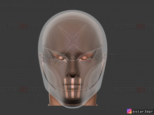 red x helmet - dc comics 3d print model 3D Print Model