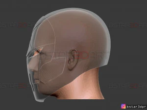 kırmızı x kask - dc &ccedil;izgi roman 3d baskı modeli 3D Baskı Modeli